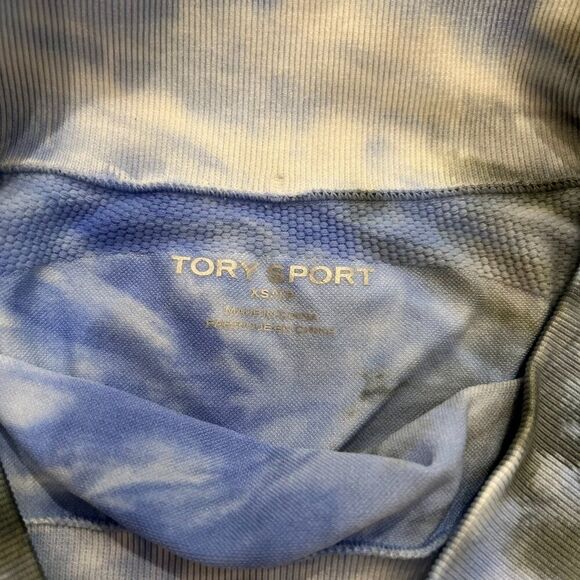 Tory Sport by Tory Burch Seamless Blue Tie Dye Leggings Sz Small - Picture 5 of 10